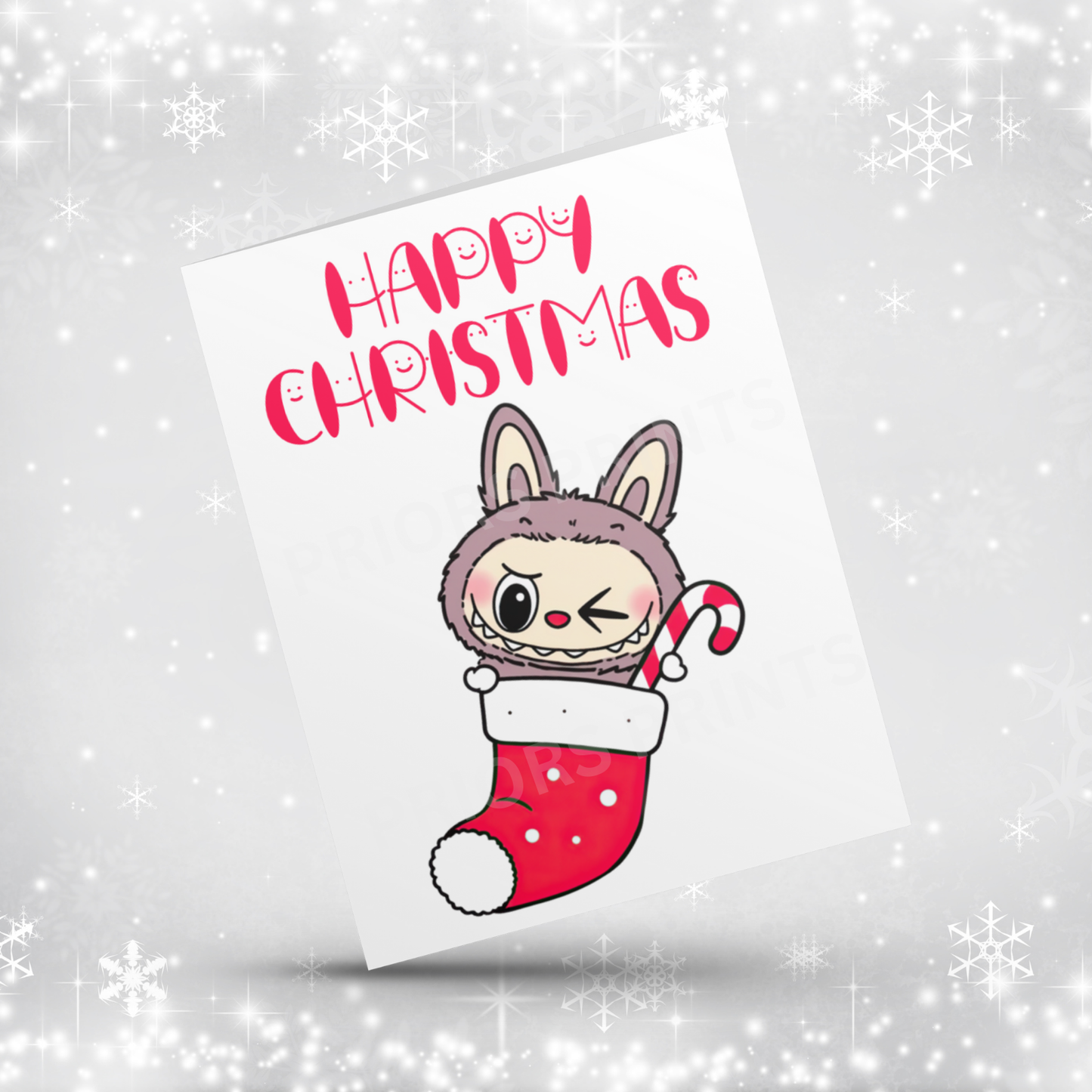 Labubu Personalised Christmas Card