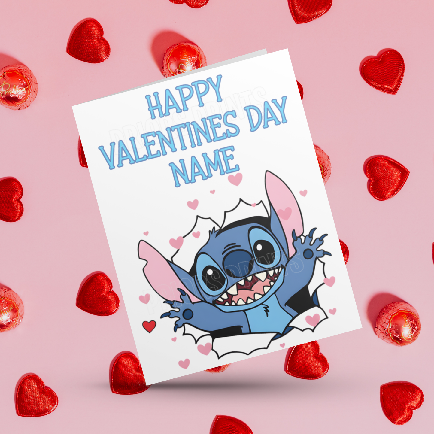 Personalised Lilo and Stitch Valentines Day Cards I Lilo I Angel I Stitch I Disney