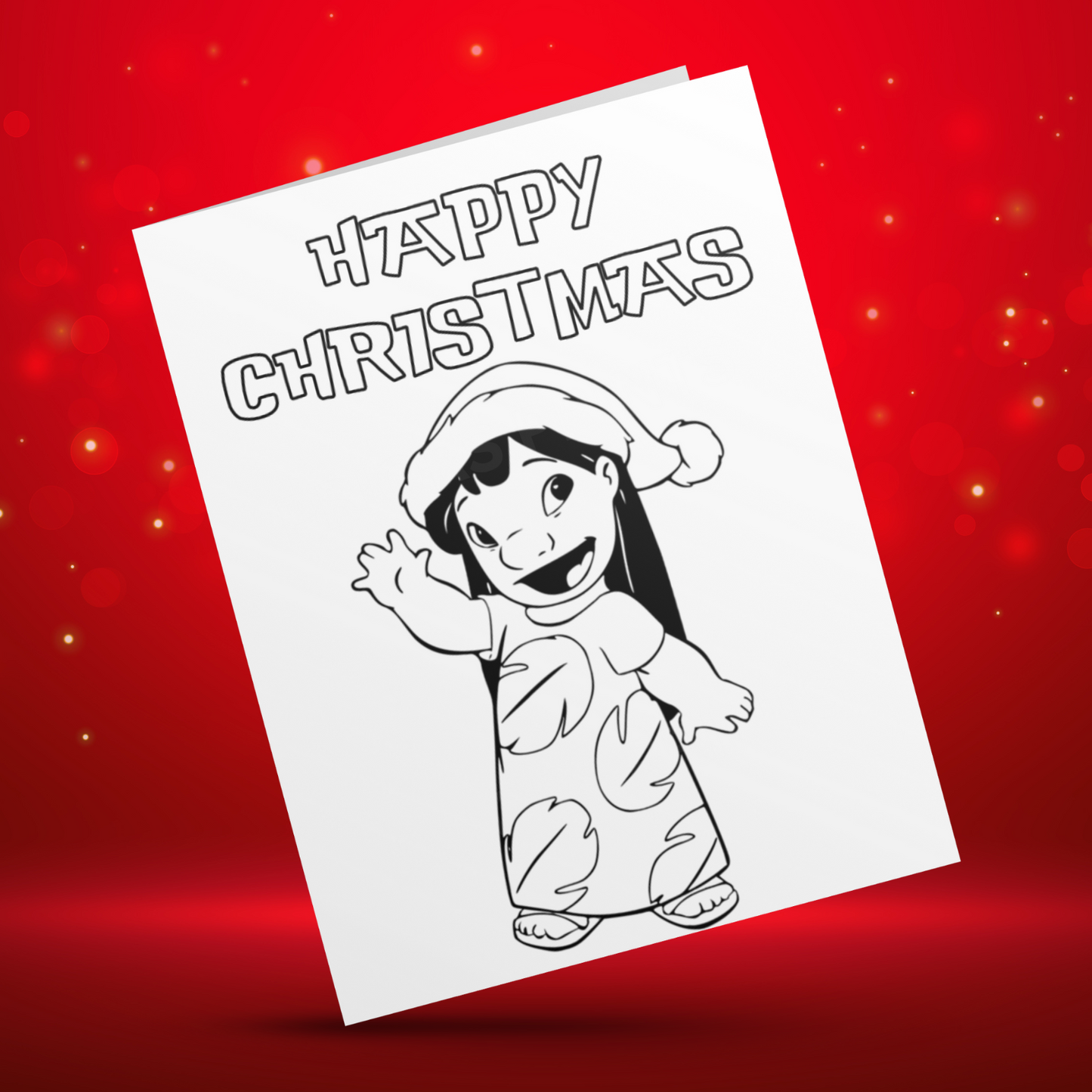 Colour Your Own Stitch Christmas Card