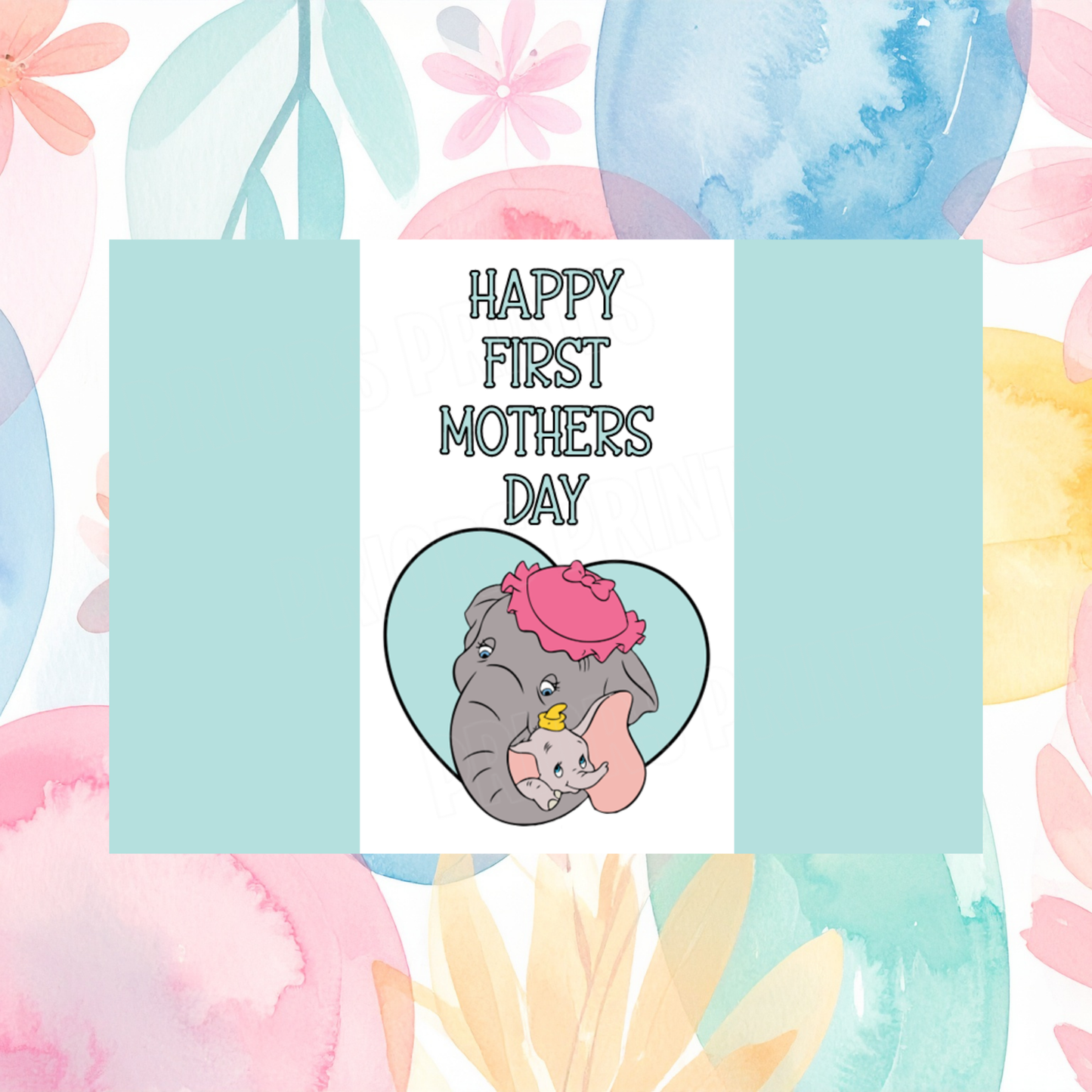 Mixed Disney Characters with child First Mothers Day Chocolate Bar Wrapper I 101 Dalmations I Kanga I Bambi I Aristocats I Lady & The Tramp I Dumbo