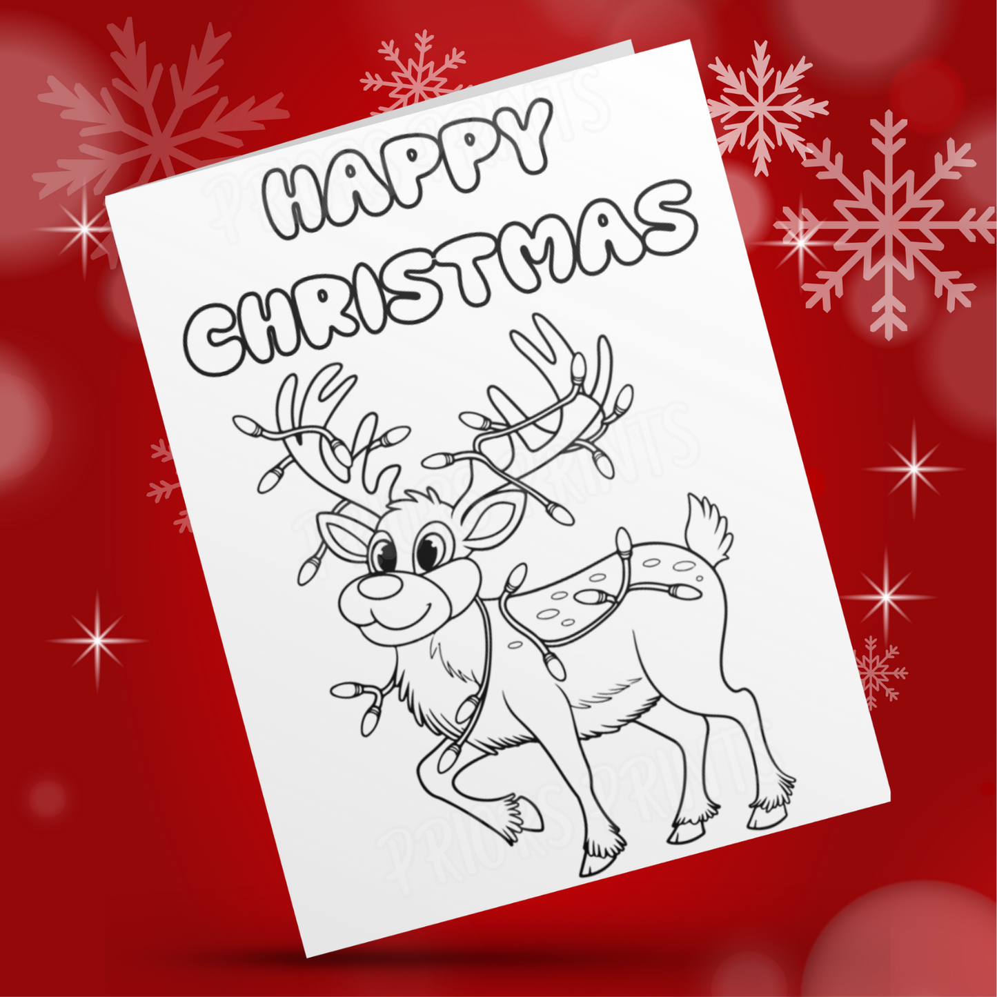 Colour Your Own Christmas Card