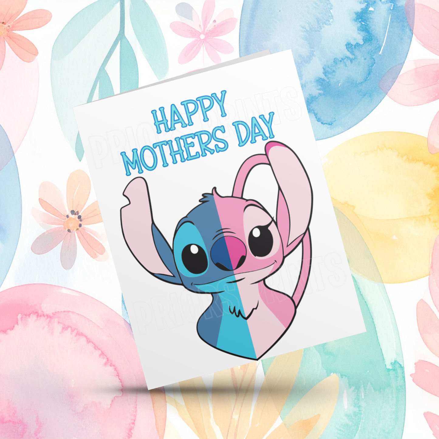 Stitch & Angel Happy Mothers Day Card