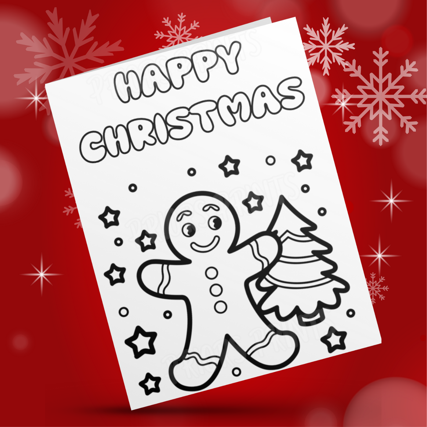 Colour Your Own Christmas Card