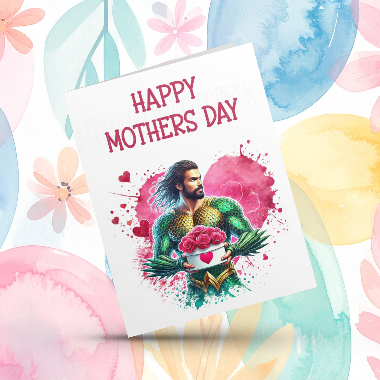 Superhero Happy Mothers Day Card