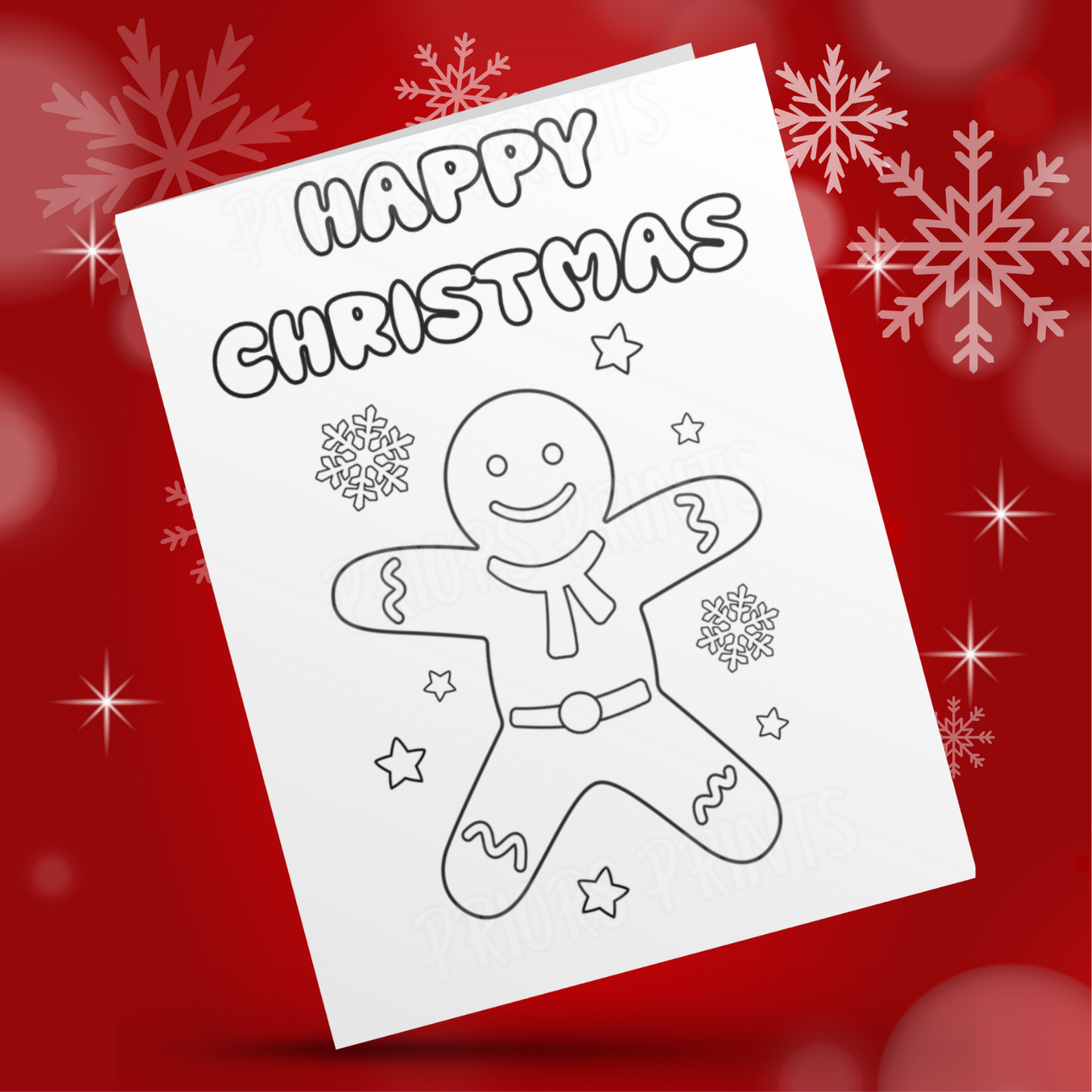 Colour Your Own Christmas Card