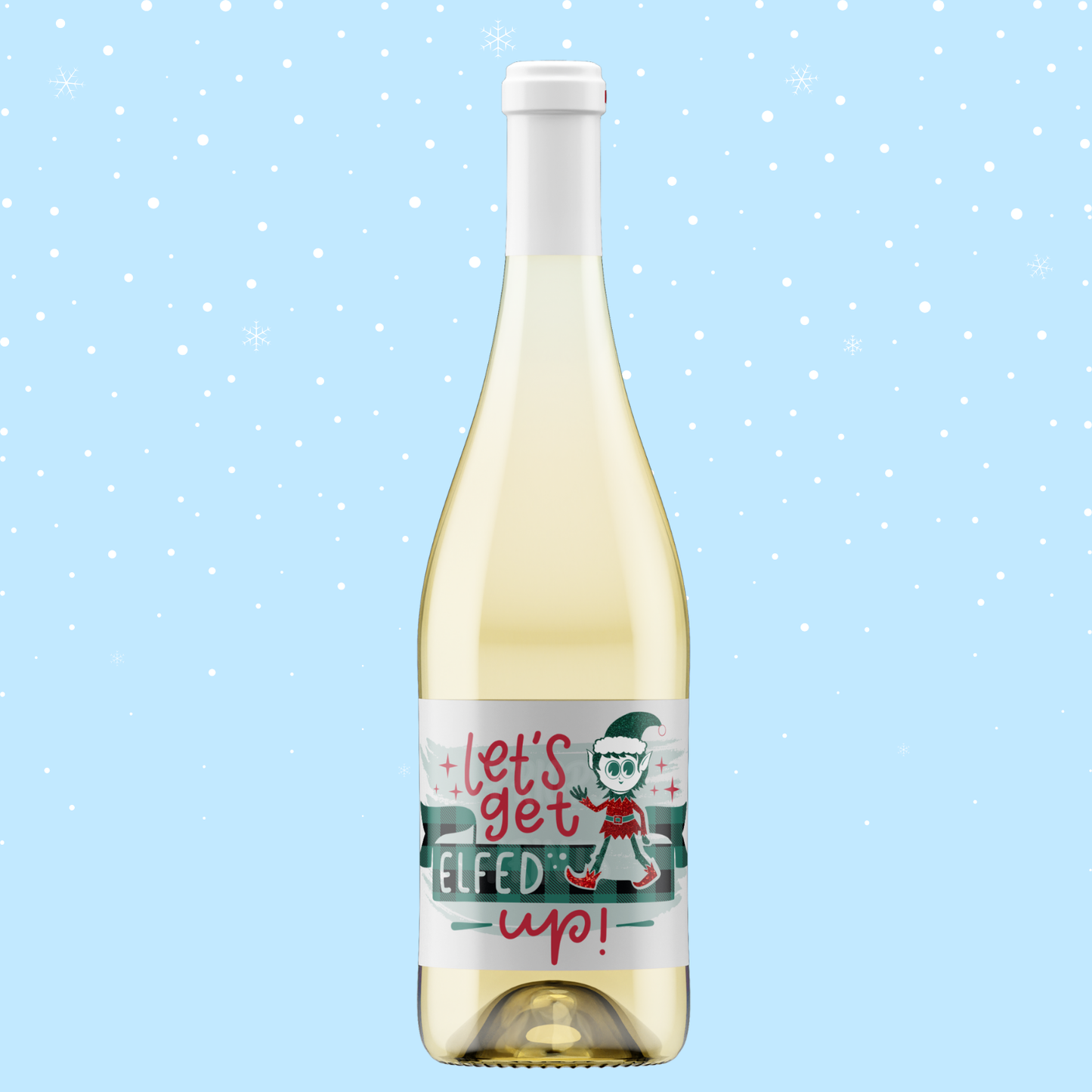 Christmas Themed Wine Bottle Labels 2