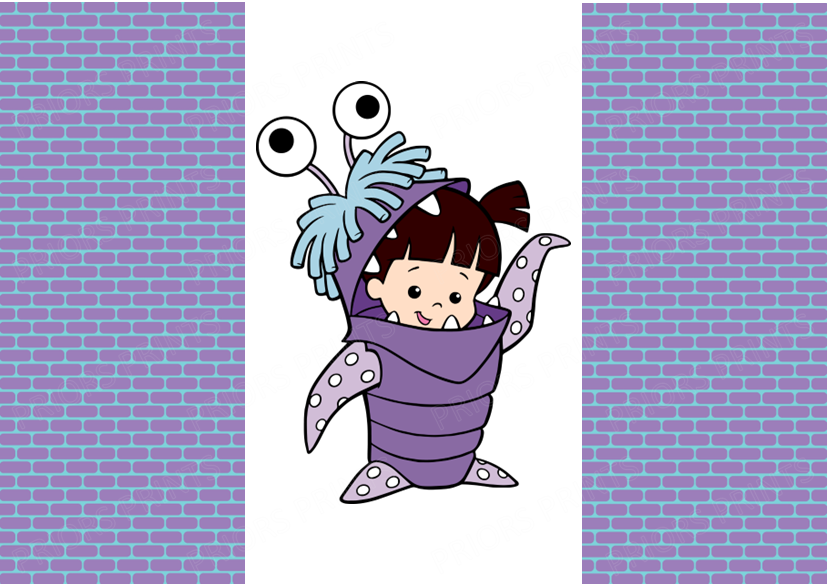 Monsters Inc Chocolate Bar Wrapper- Plain (No Text)