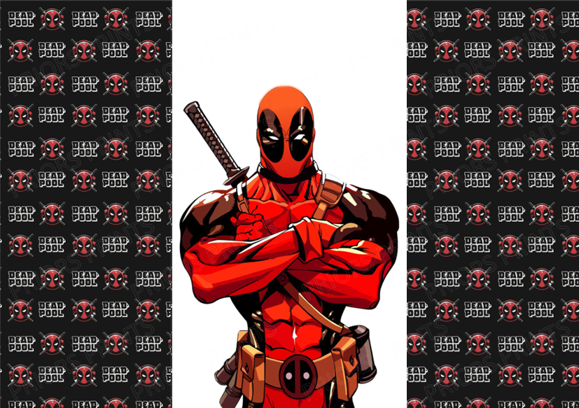 Deadpool Chocolate Bar Wrapper- Plain (No Text)