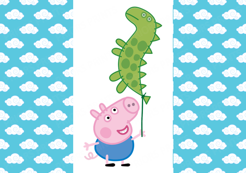 Peppa Pig Chocolate Bar Wrapper- Plain (No Text)
