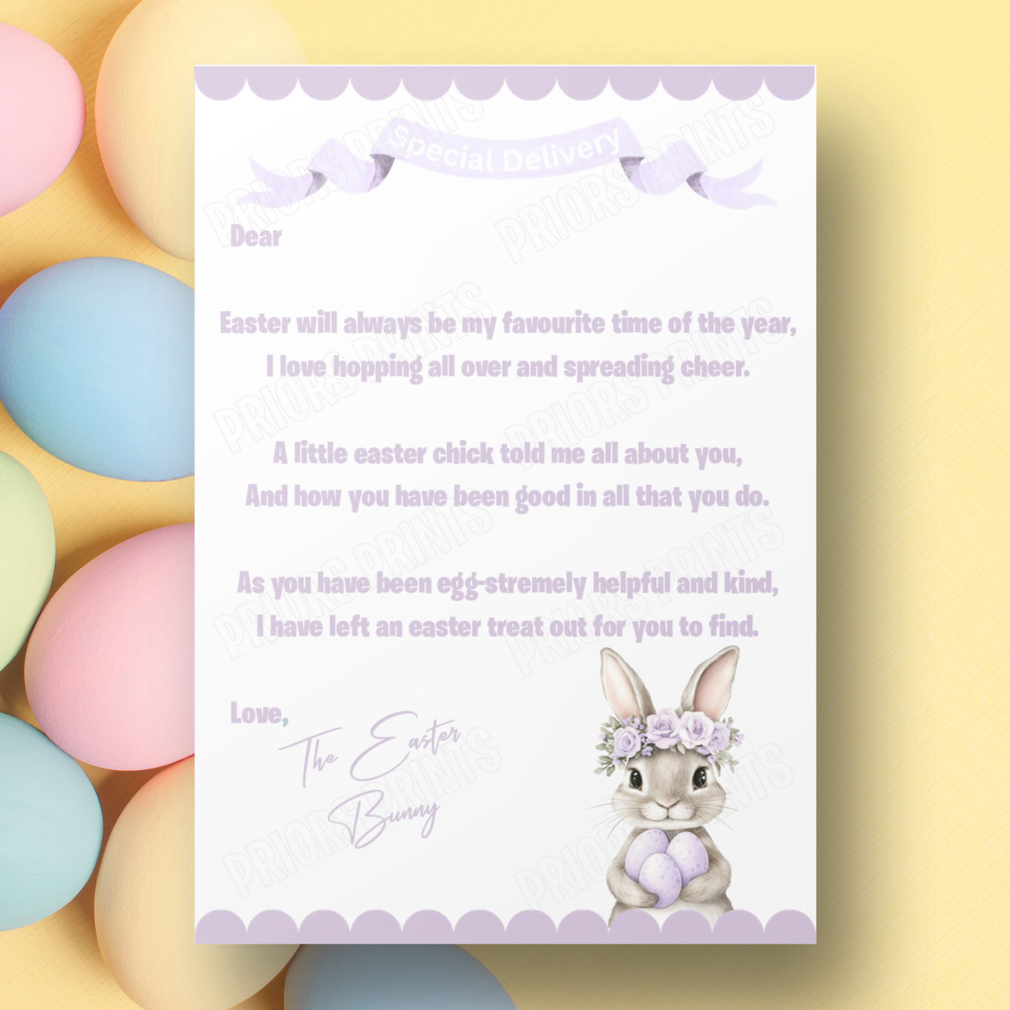 Easter Bunny Letter