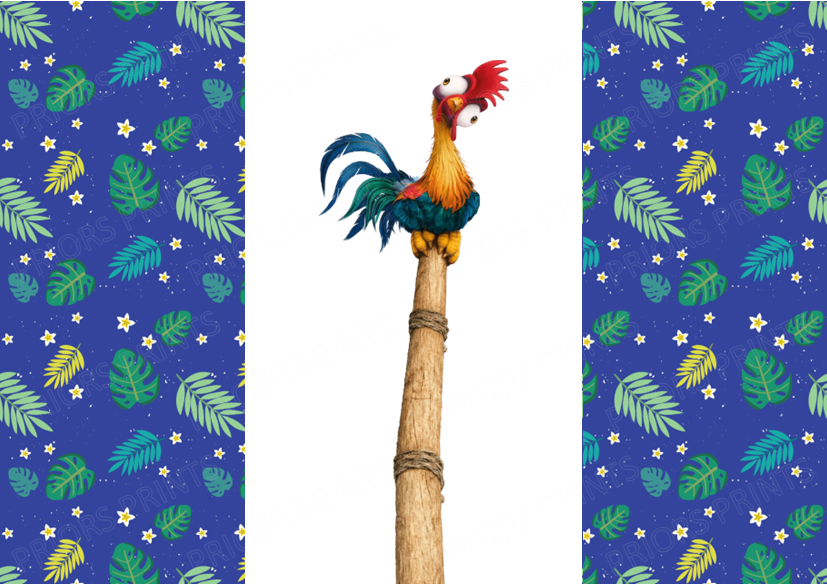 Moana Chocolate Bar Wrapper- Plain (No Text)