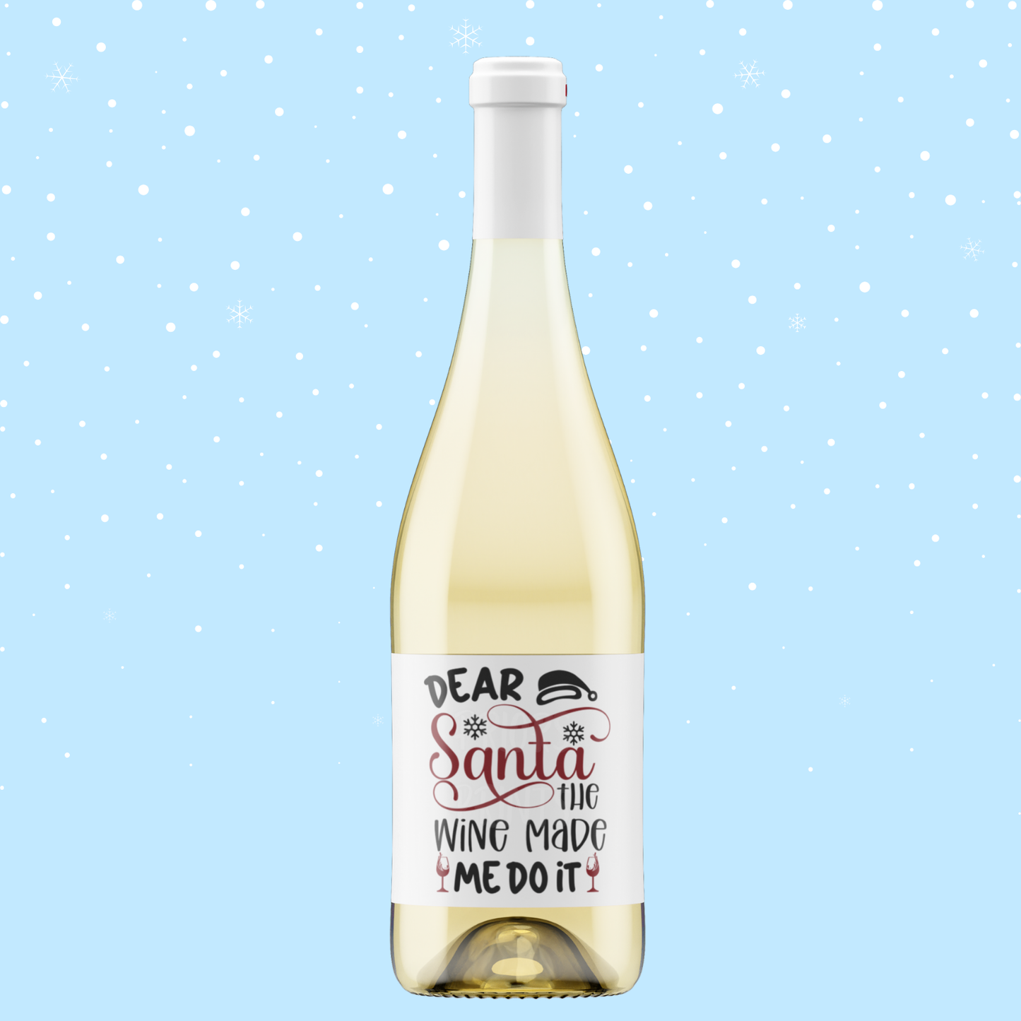 Christmas Themed Wine Bottle Labels 2