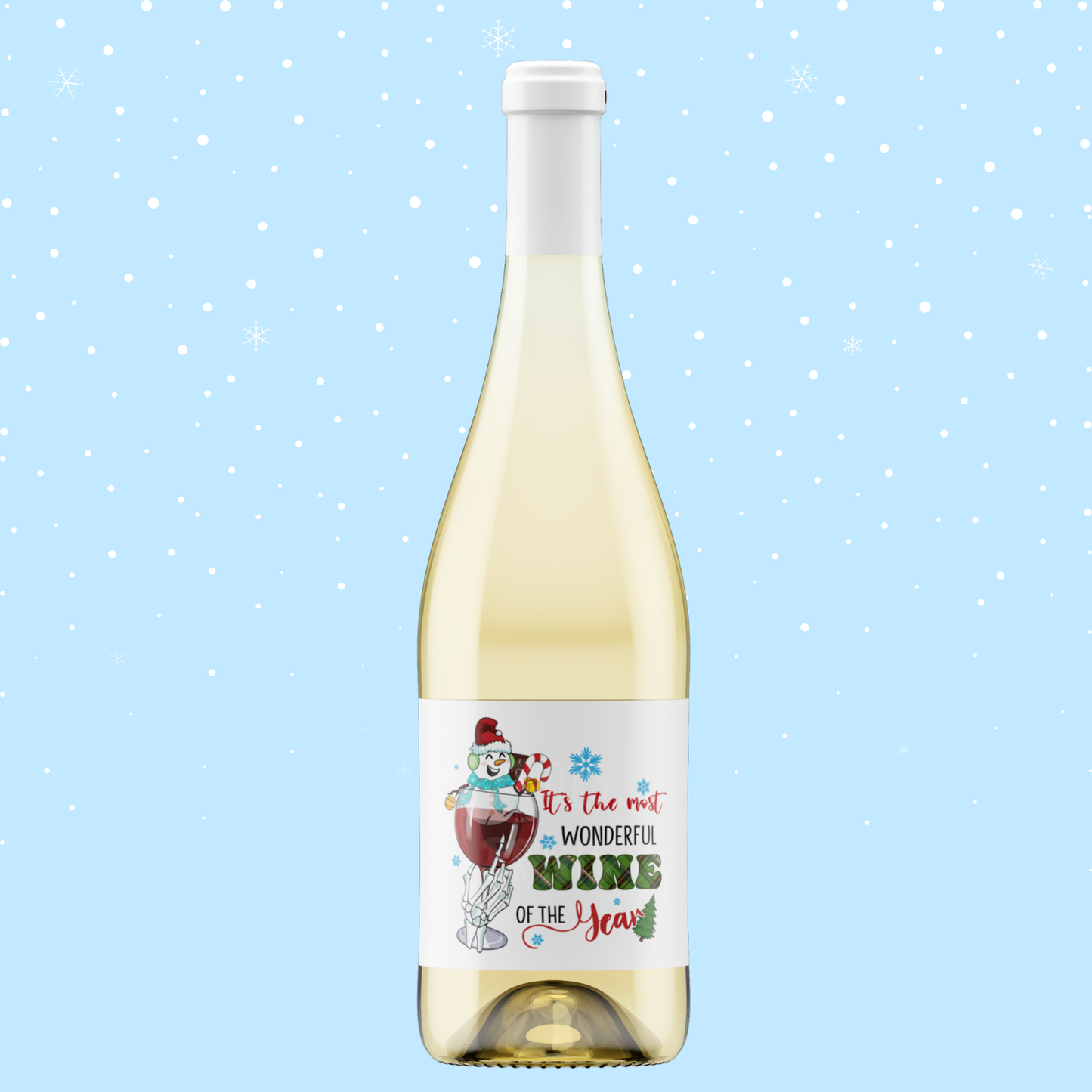 Christmas Themed Wine Bottle Labels 2