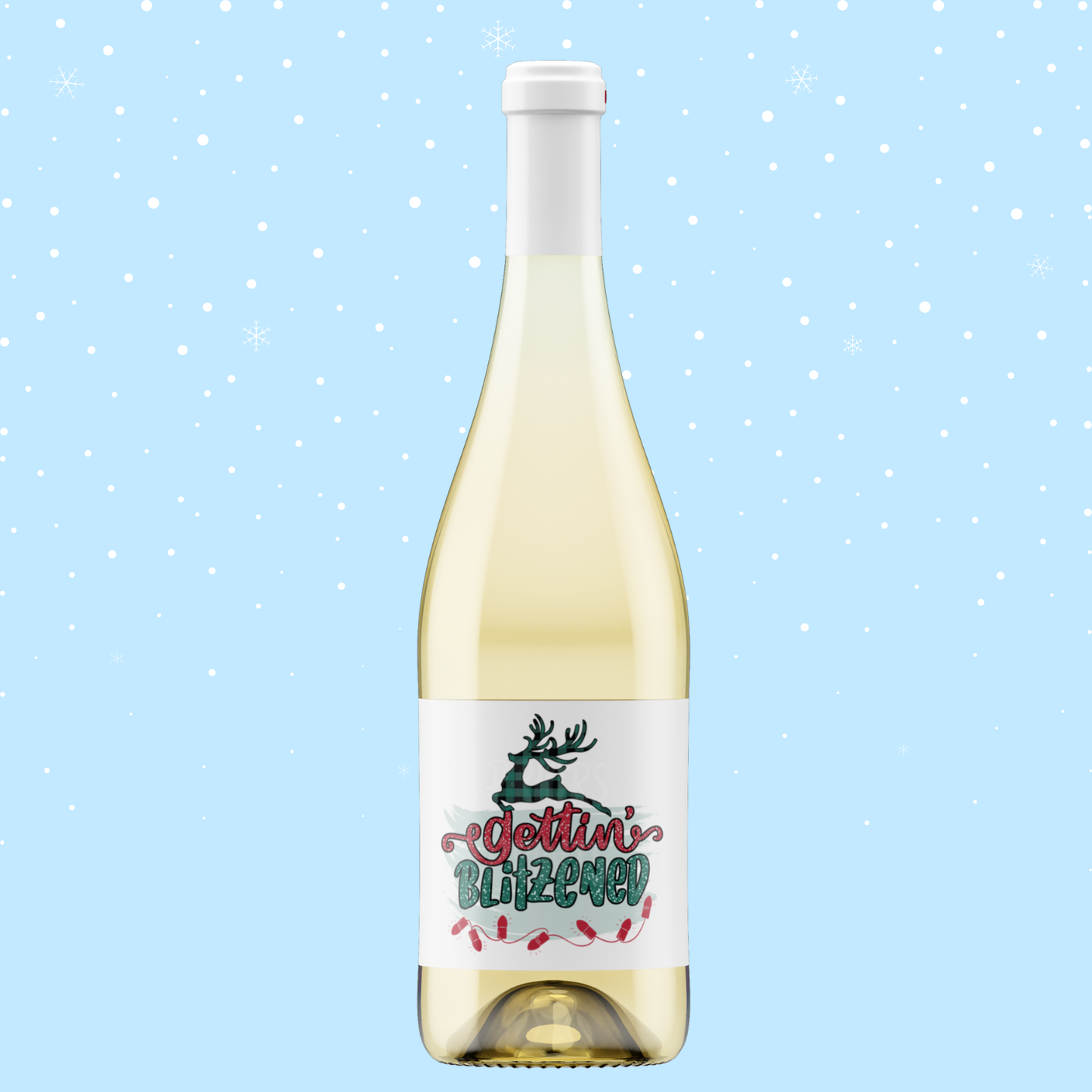 Christmas Themed Wine Bottle Labels 2
