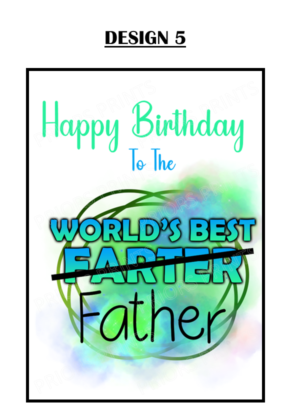 Happy Birthday Dad/Daddy/ Step-Dad