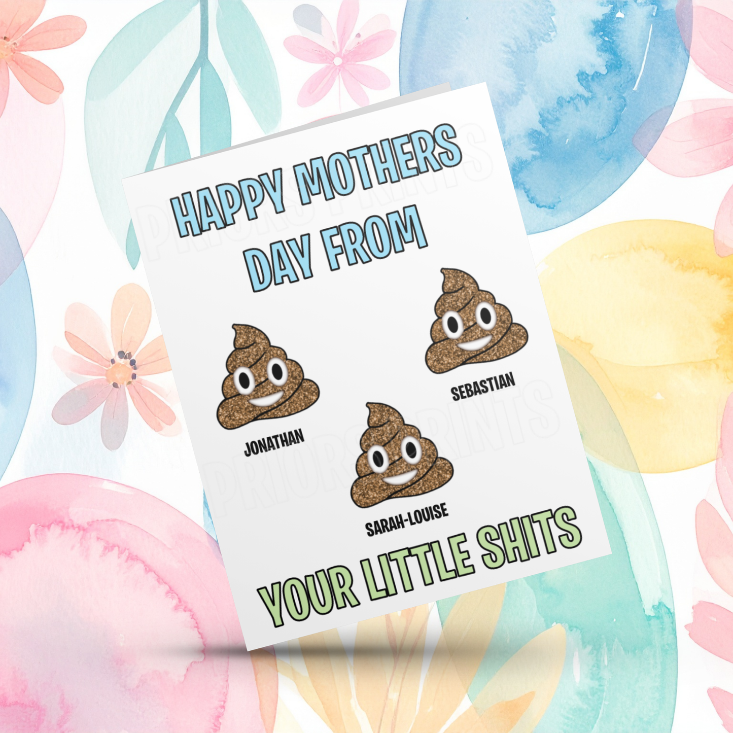 Funny Mothers Day Card from Your Little Shits
