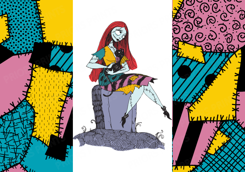 Nightmare Before Christmas Chocolate Bar Wrapper- Plain (No Text)