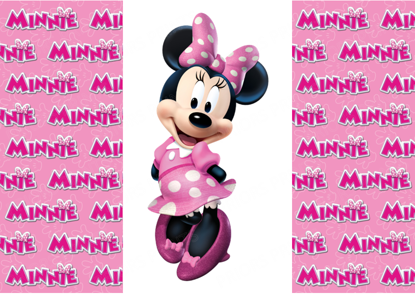 Mickey & Minnie Mouse Chocolate Bar Wrapper- Plain (No Text)