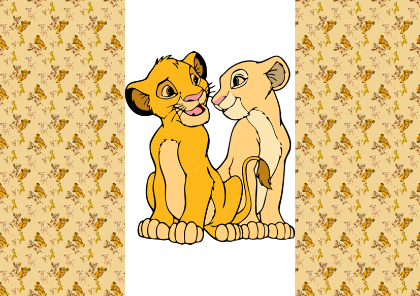 Lion King Chocolate Bar Wrapper- Plain (No Text)