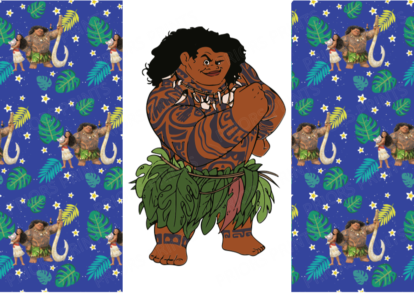 Moana Chocolate Bar Wrapper- Plain (No Text)