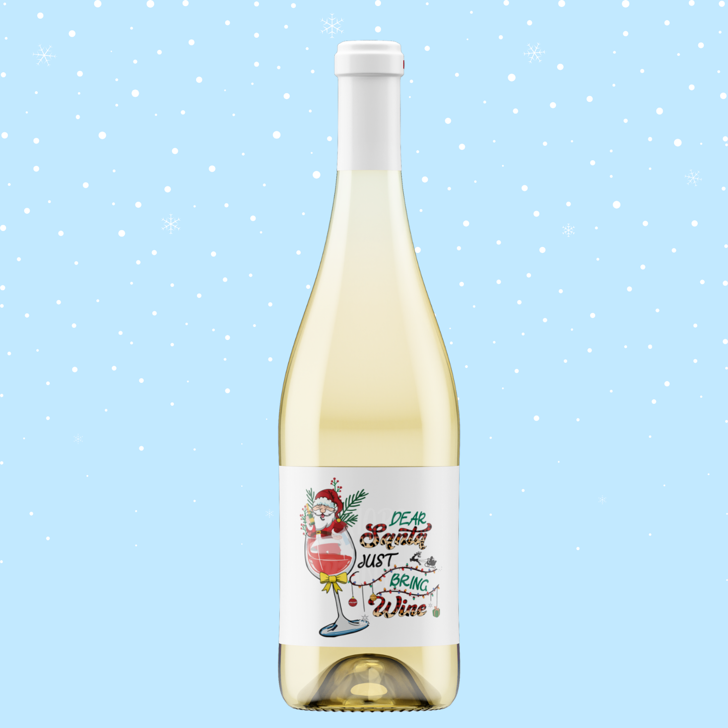 Christmas Themed Wine Bottle Labels 2