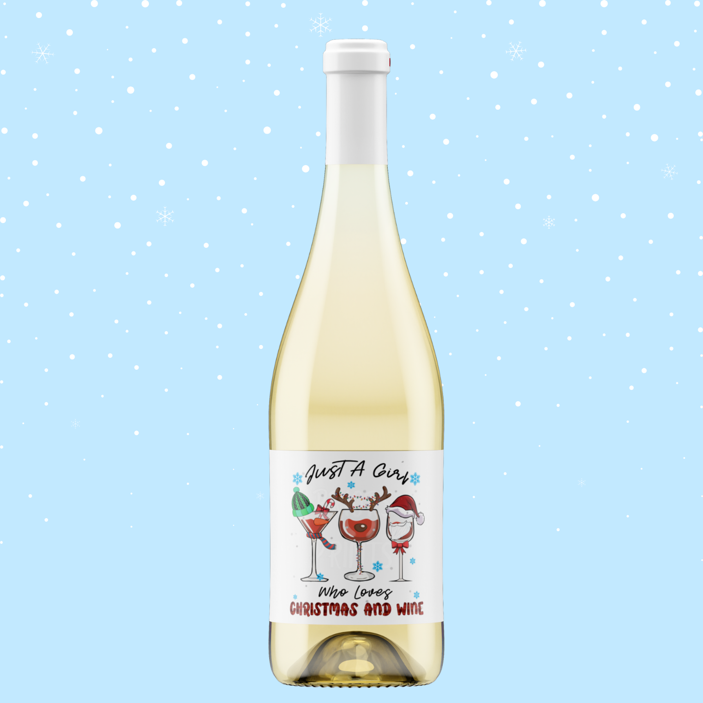 Christmas Themed Wine Bottle Labels 2
