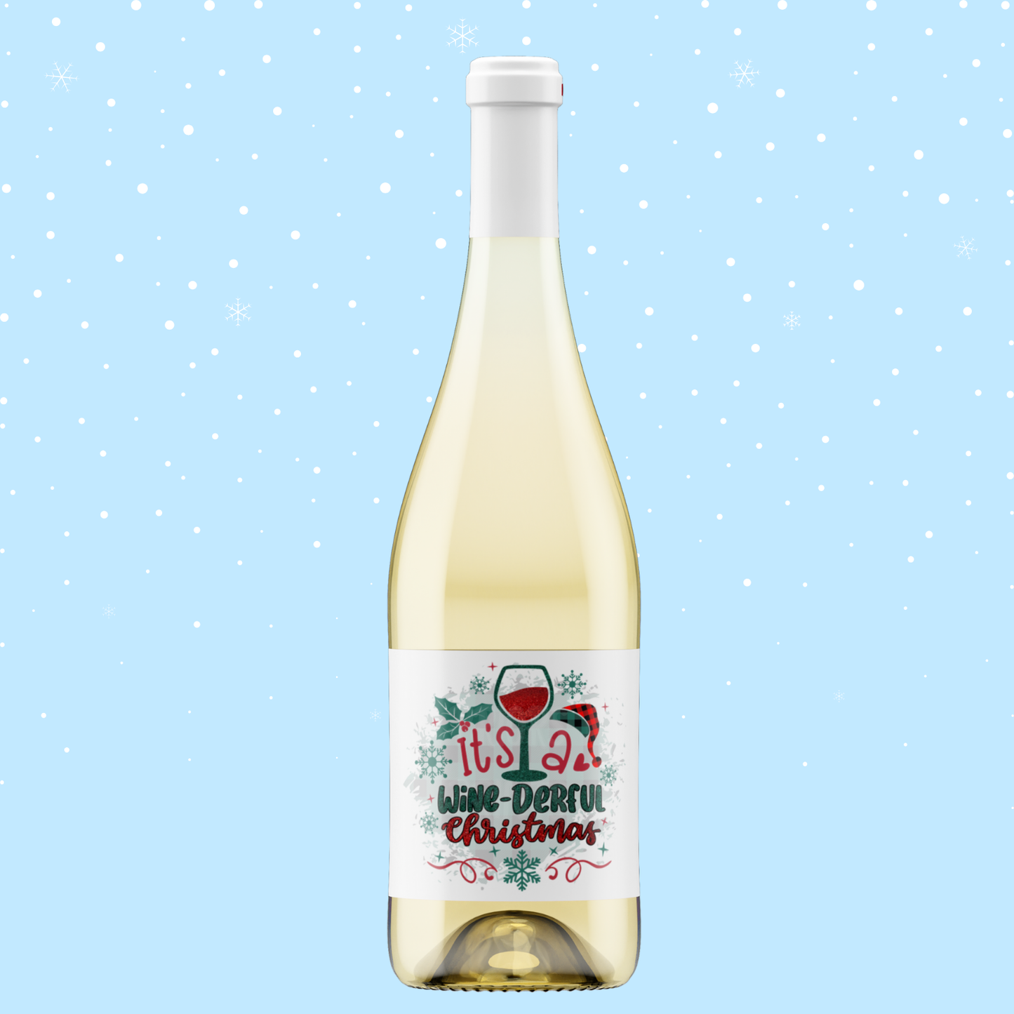 Christmas Themed Wine Bottle Labels 2