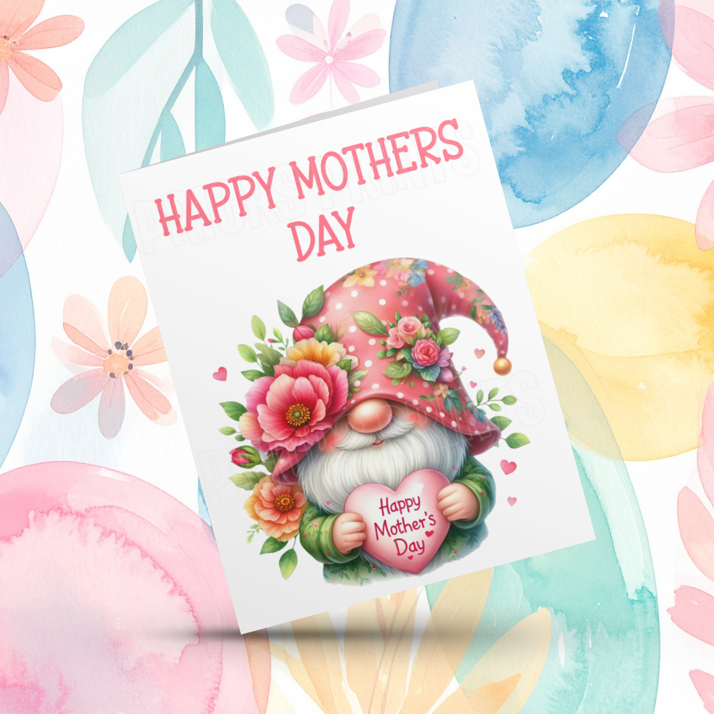 Cute Gnome Happy Mothers Day Card