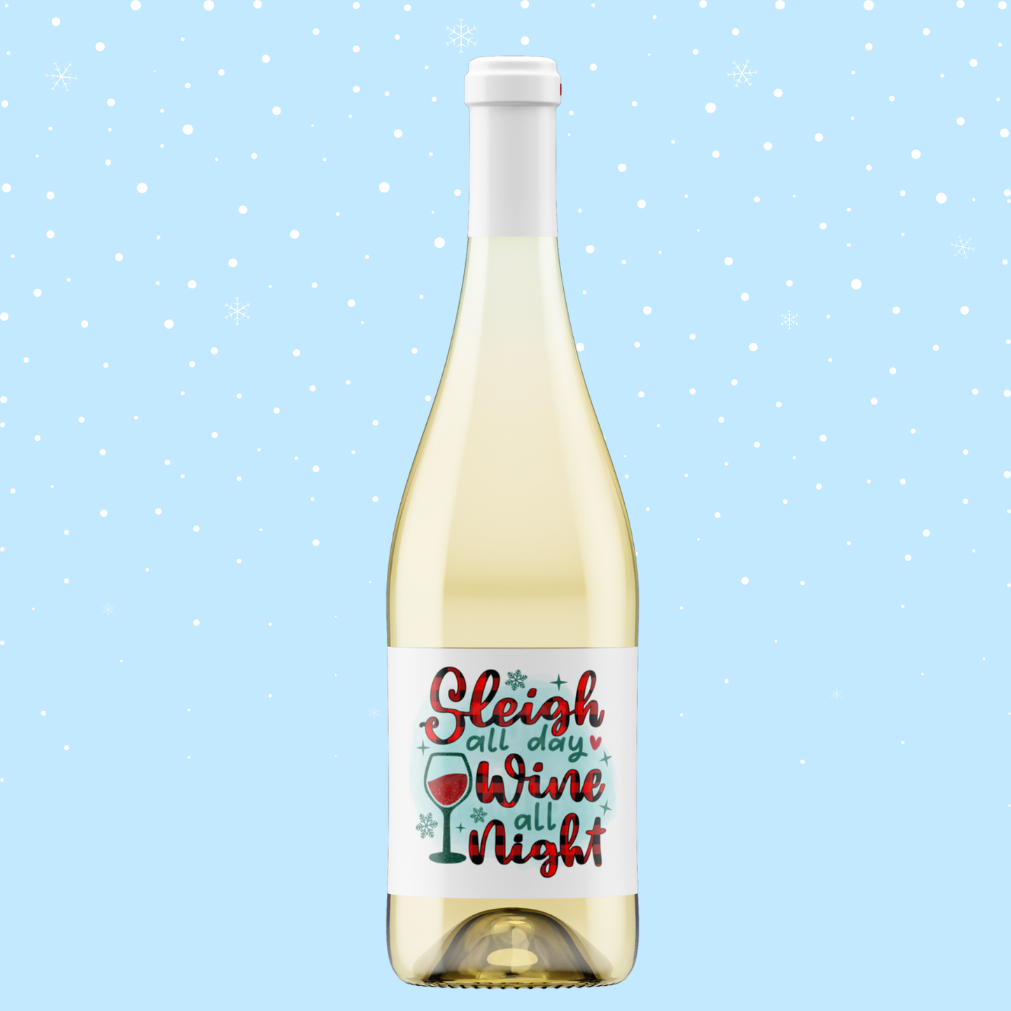Christmas Themed Wine Bottle Labels 2