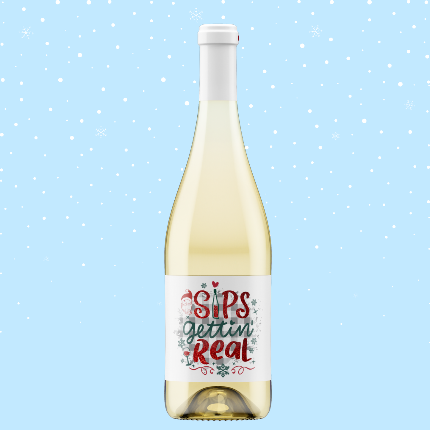 Christmas Themed Wine Bottle Labels 2