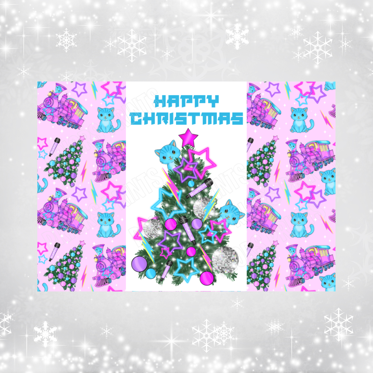 K-Pop Demon Hunters Christmas Tree Chocolate Bar Wrapper