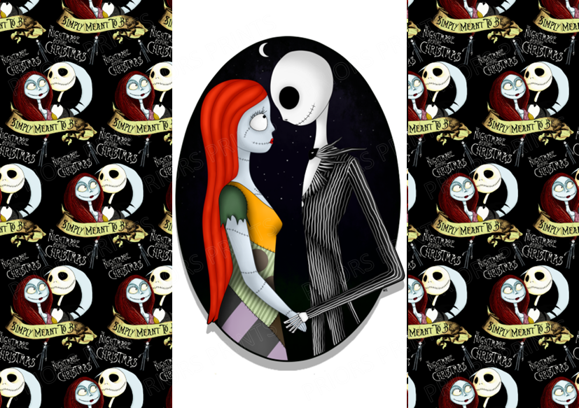Nightmare Before Christmas Chocolate Bar Wrapper- Plain (No Text)