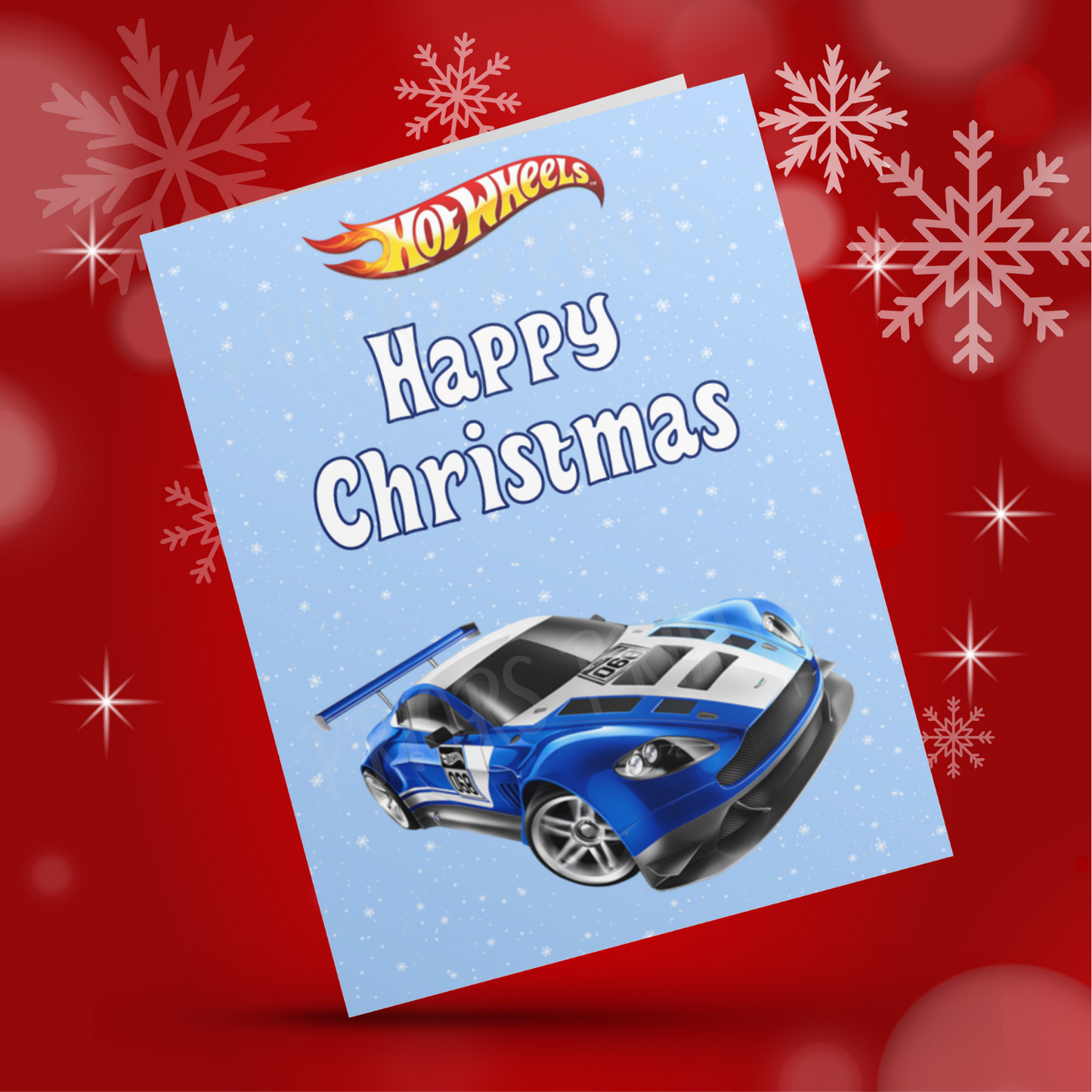 Hot Wheels Christmas Cards