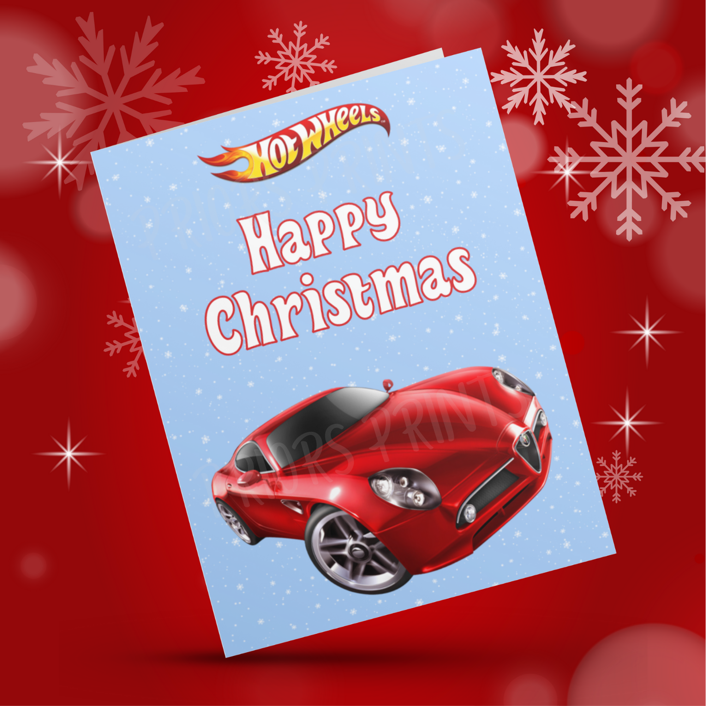Hot Wheels Christmas Cards