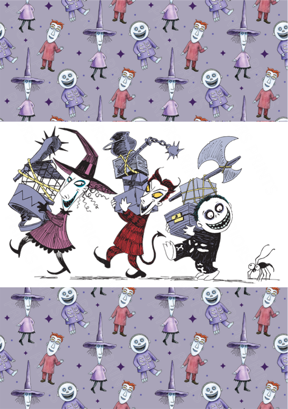 Nightmare Before Christmas Chocolate Bar Wrapper- Plain (No Text)