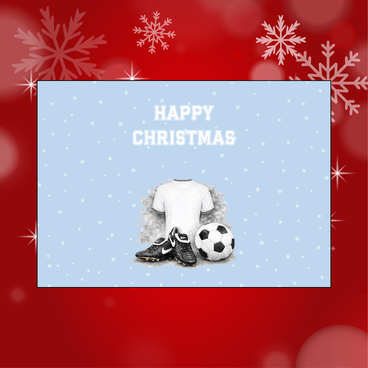 Football Shirts Christmas Chocolate Bar Wrapper