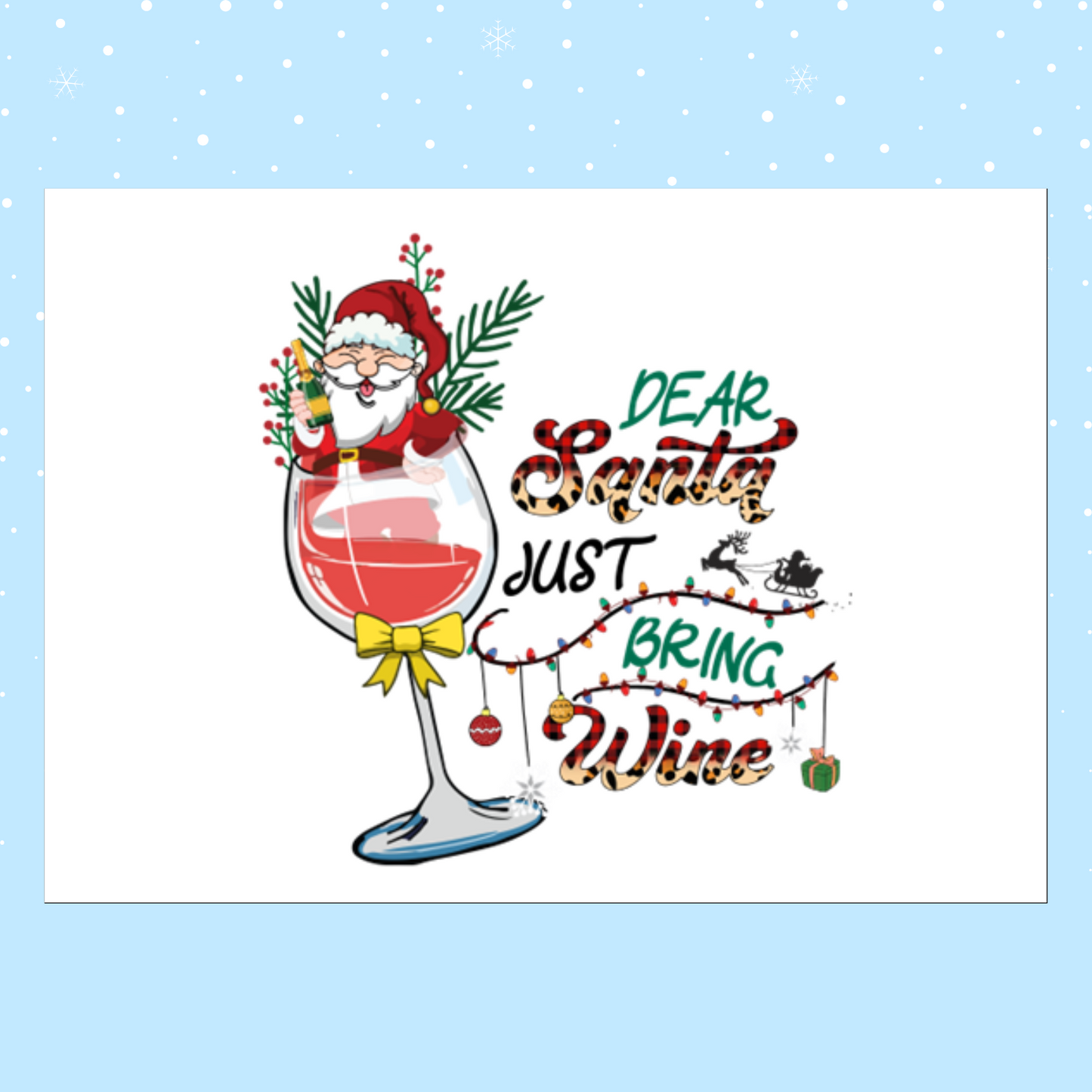 Christmas Themed Wine Bottle Labels 2