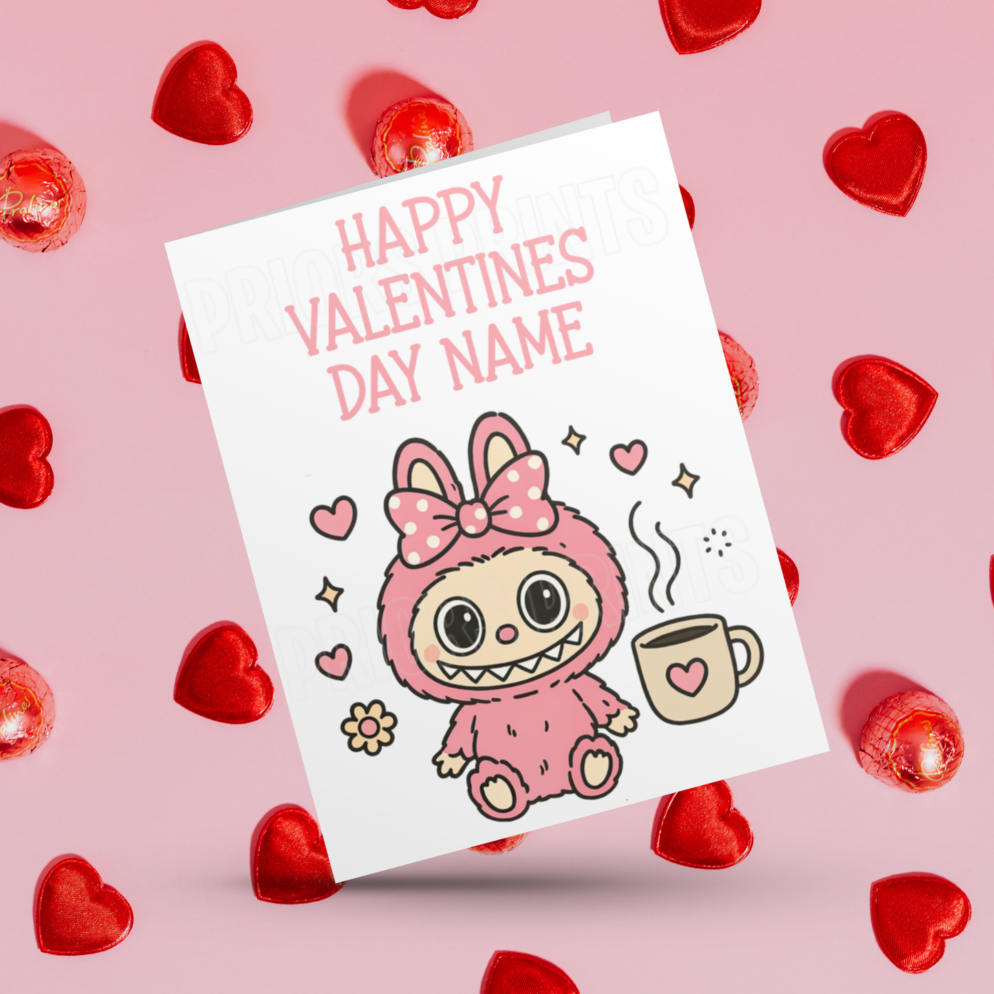 Personalised Labubu Valentines Day Card 2