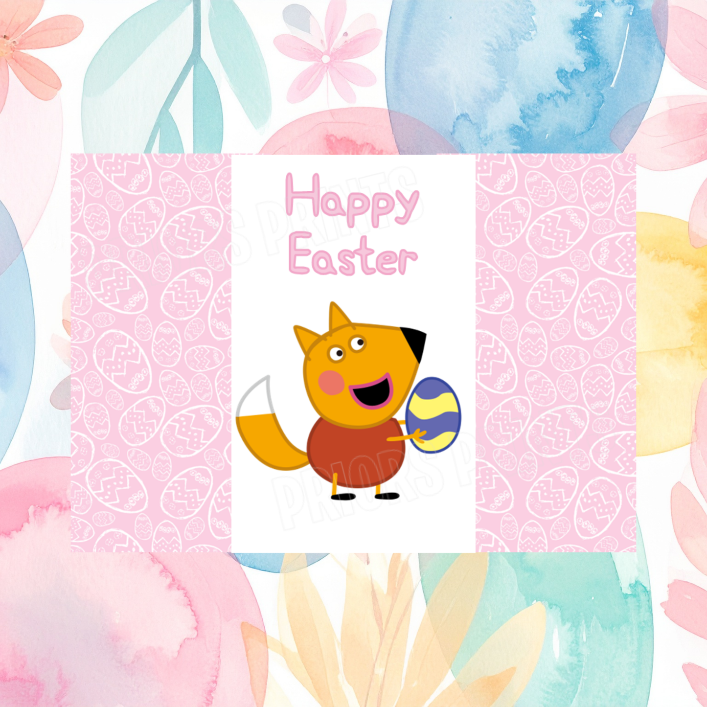 Peppa Pig Easter Chocolate Bar Wrapper