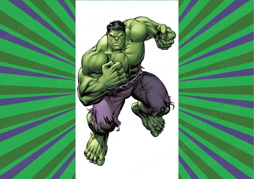 Hulk Chocolate Bar Wrapper- Plain (No Text)