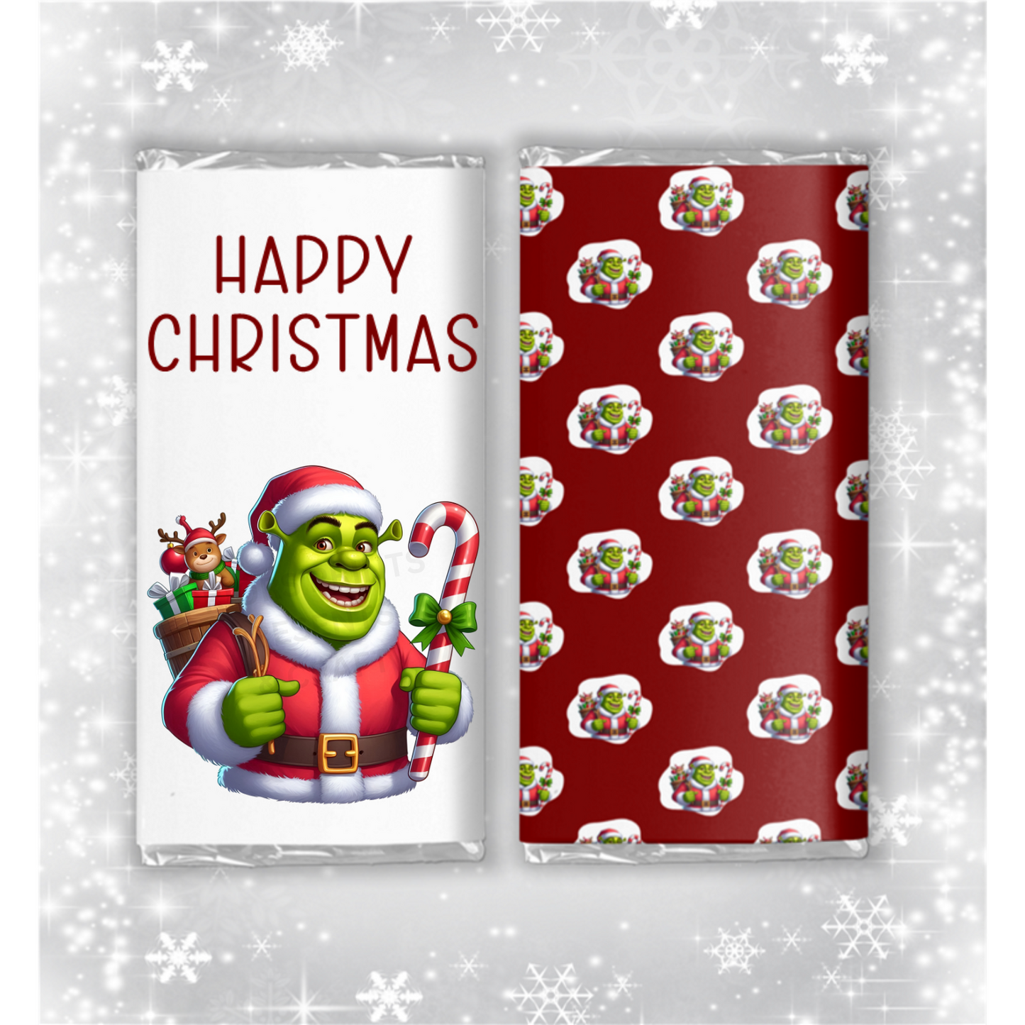 Shrek Christmas Chocolate Bar Wrapper