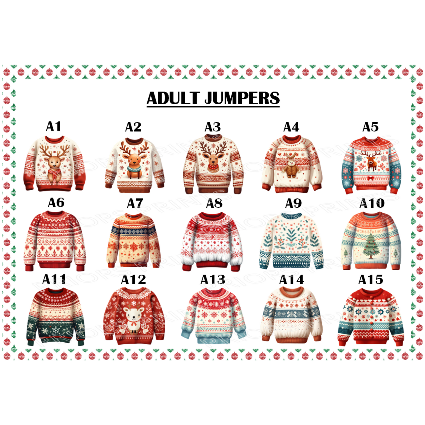 Personalised Jumper Family Christmas Card