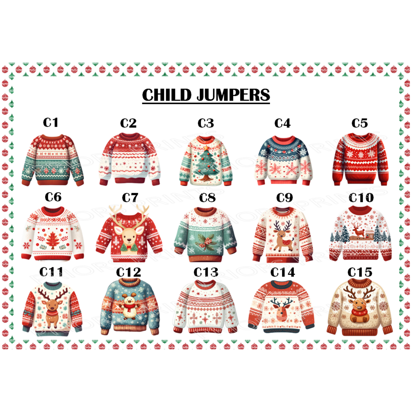 Personalised Jumper Family Christmas Card