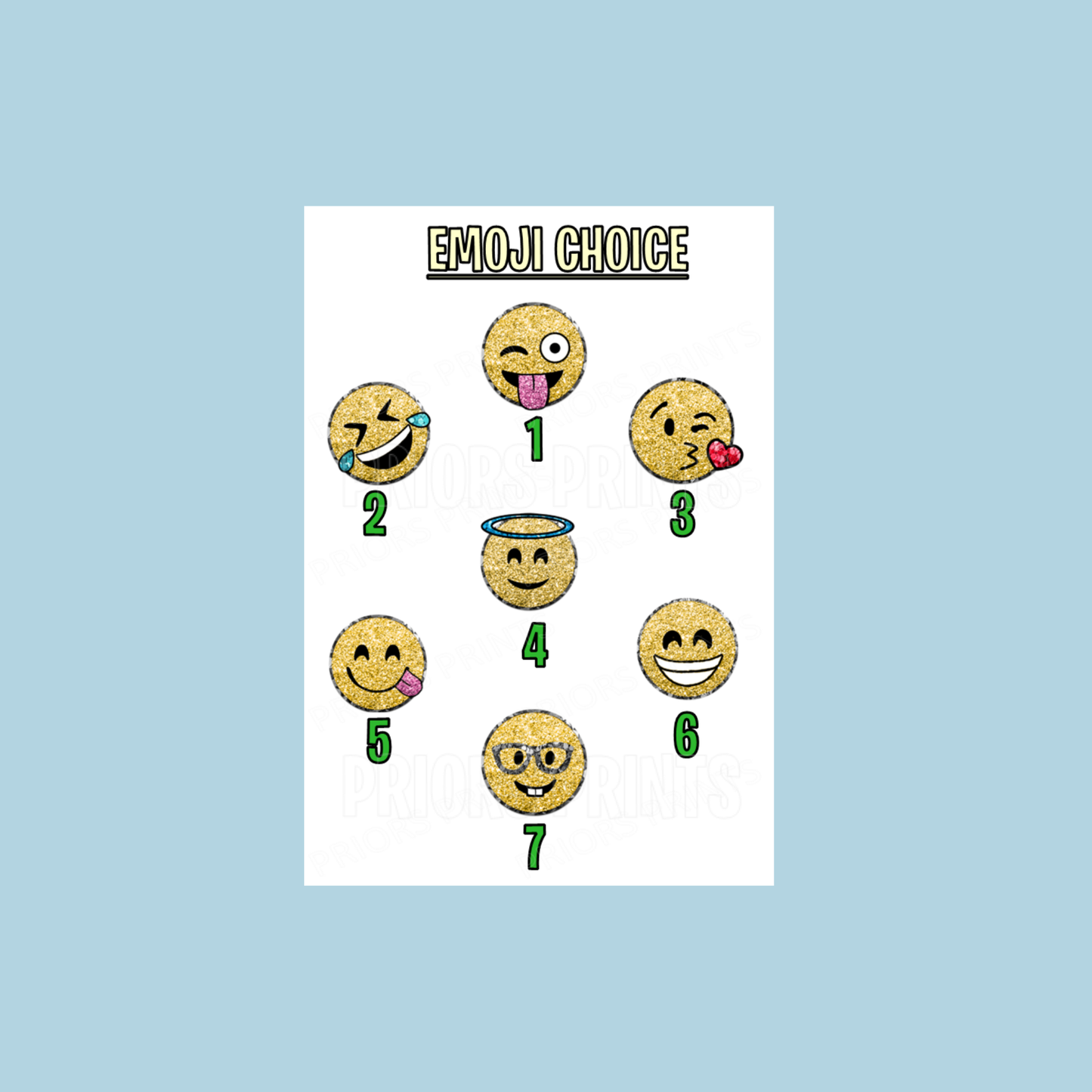 Personalised Smiley Face Fathers Day Card for up to 6 children