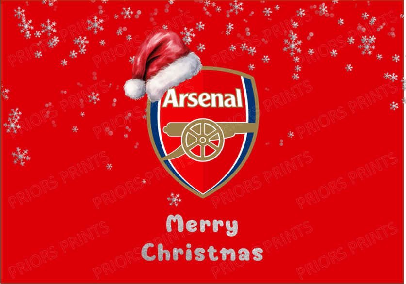 Christmas Football Team Chocolate Bar Wrappers