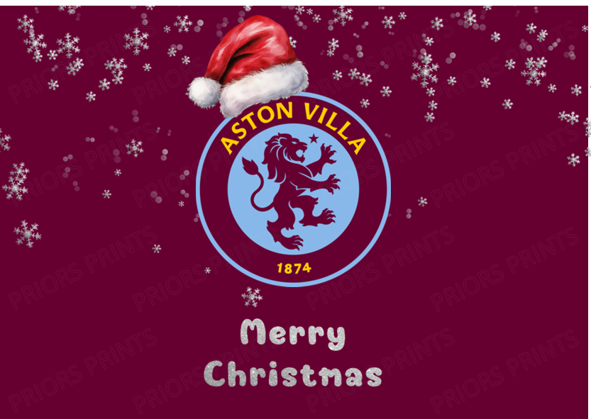 Christmas Football Team Chocolate Bar Wrappers
