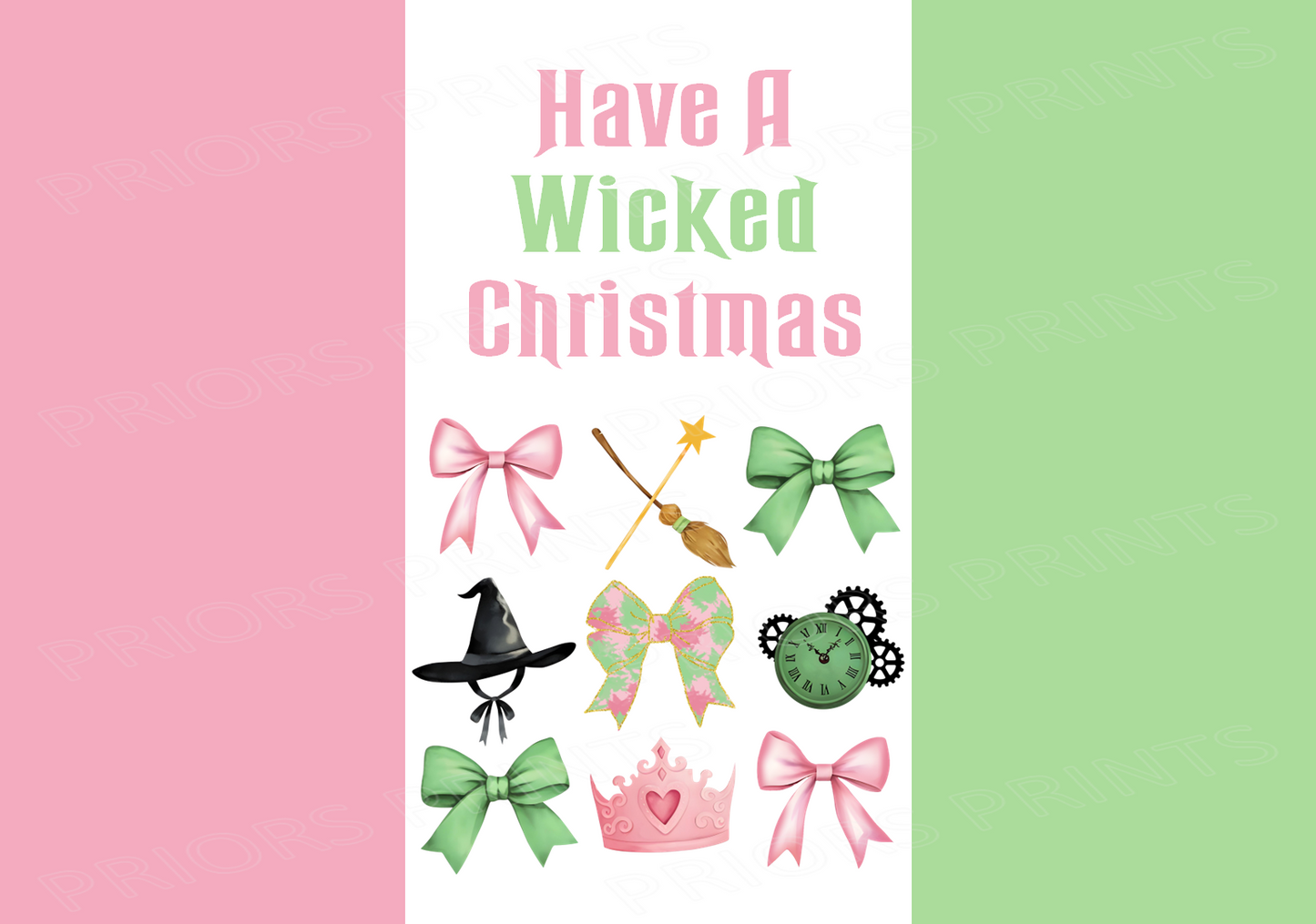 Wicked Inspired Christmas Chocolate Bar Wrappers