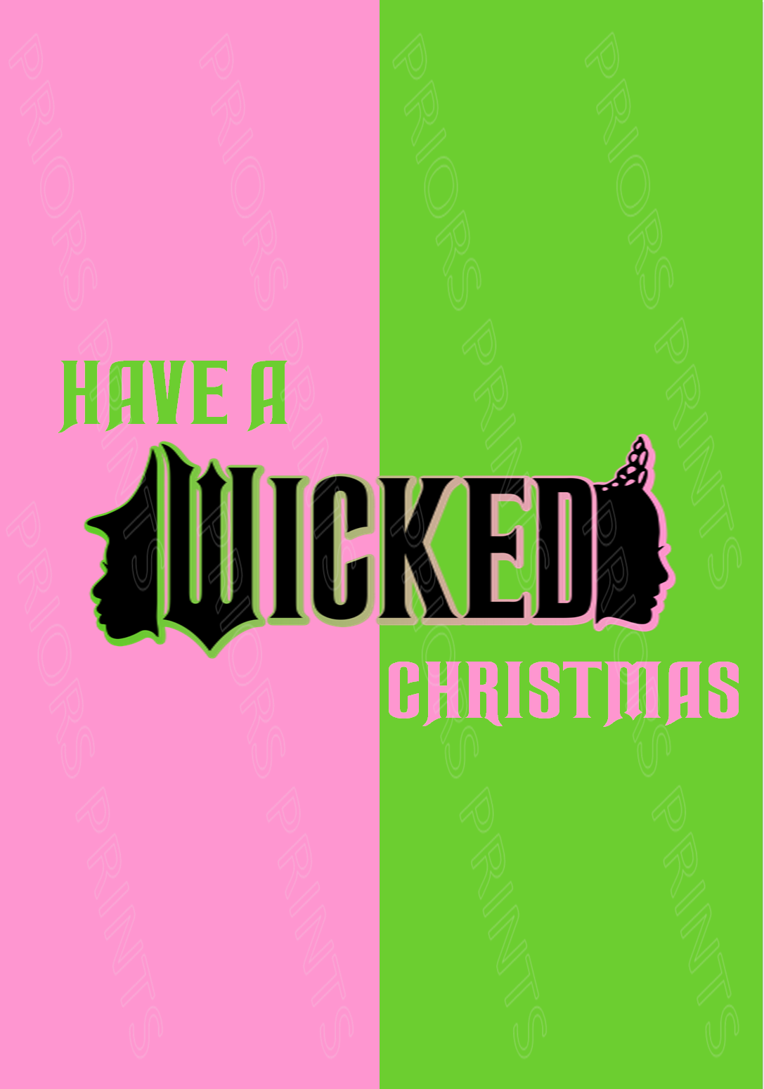 Wicked Inspired Christmas Chocolate Bar Wrappers