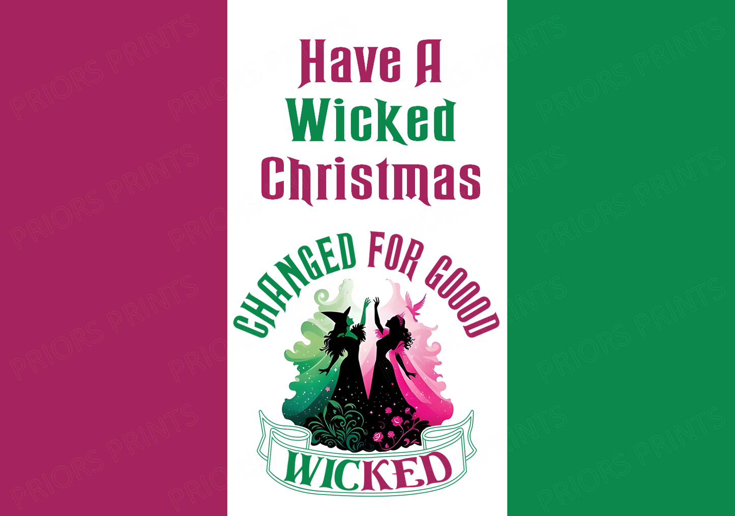 Wicked Inspired Christmas Chocolate Bar Wrappers