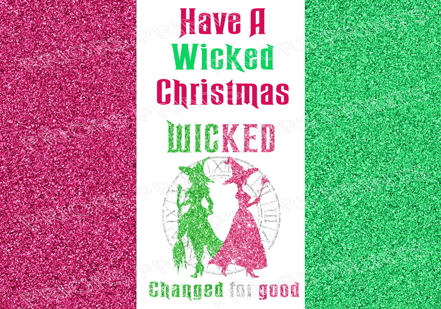 Wicked Inspired Christmas Chocolate Bar Wrappers